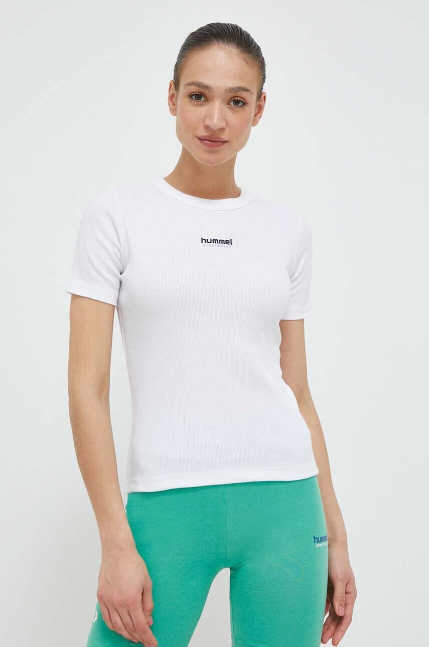 Hummel Тениска в бяло - Pepit.bg