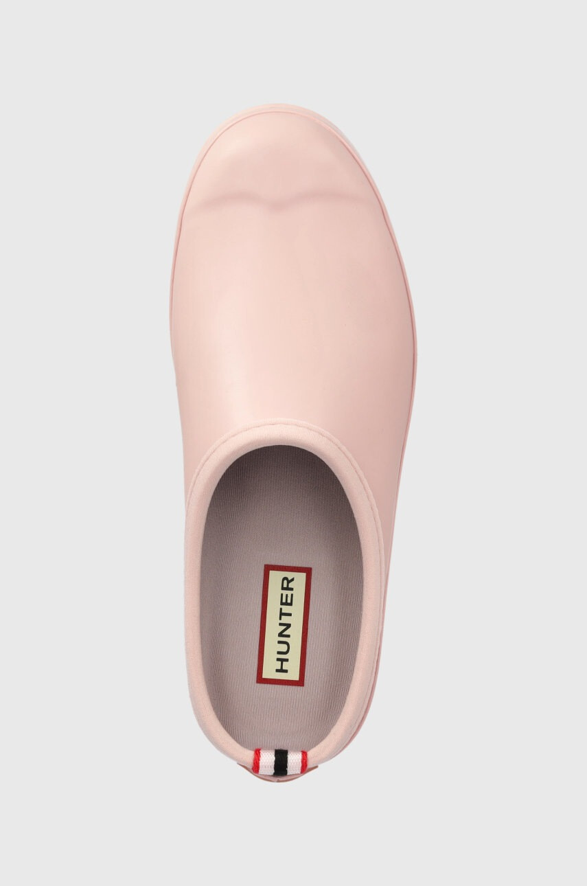 Hunter Чехли Womens Play Clog в розово с платформа WFF1002RMA - Pepit.bg