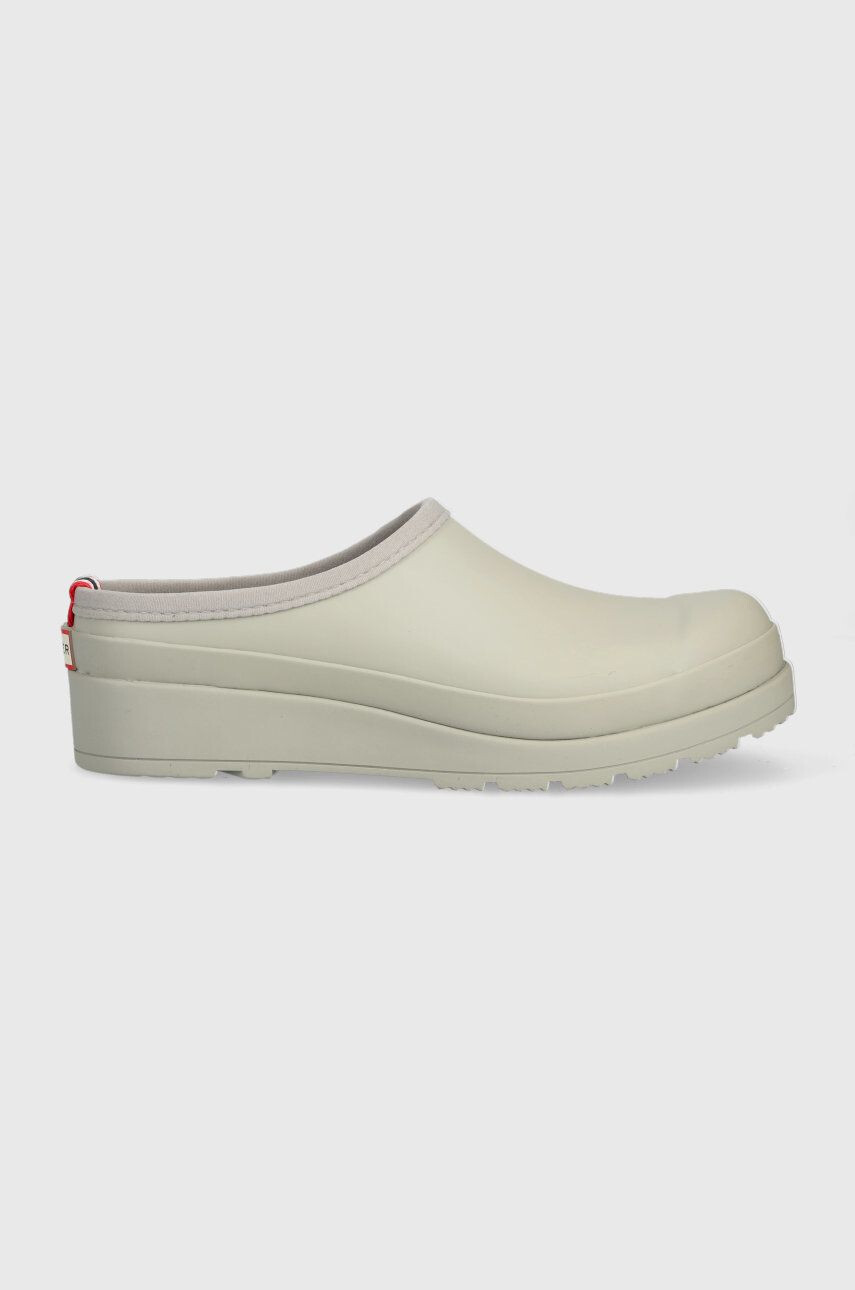 Hunter Чехли Womens Play Clog в сиво с платформа WFF1002RMA - Pepit.bg