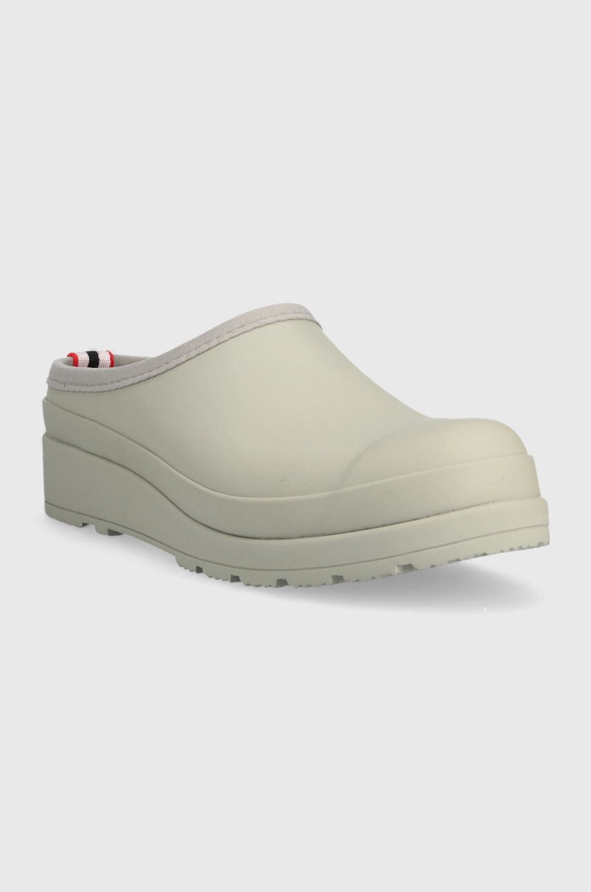 Hunter Чехли Womens Play Clog в сиво с платформа WFF1002RMA - Pepit.bg