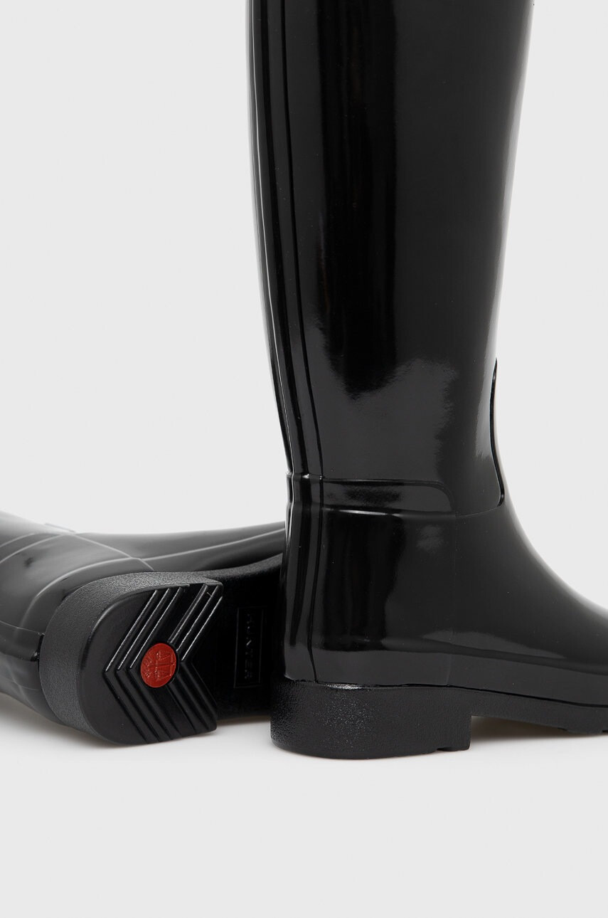 Hunter Гумени ботуши Refined Tall Gloss - Pepit.bg