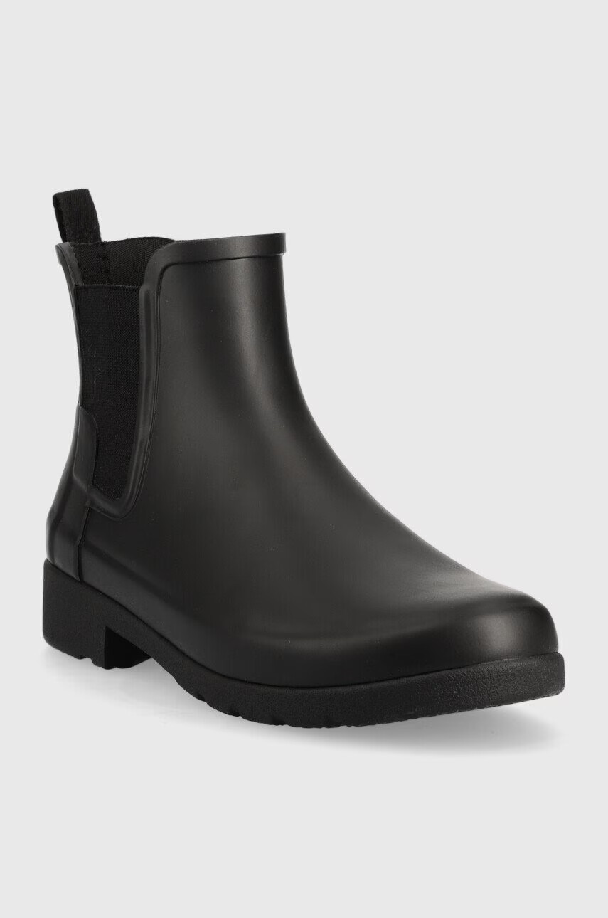Hunter Гумени ботуши Refined Chelsea Refined Chelsea в черно WFS2201RMA - Pepit.bg