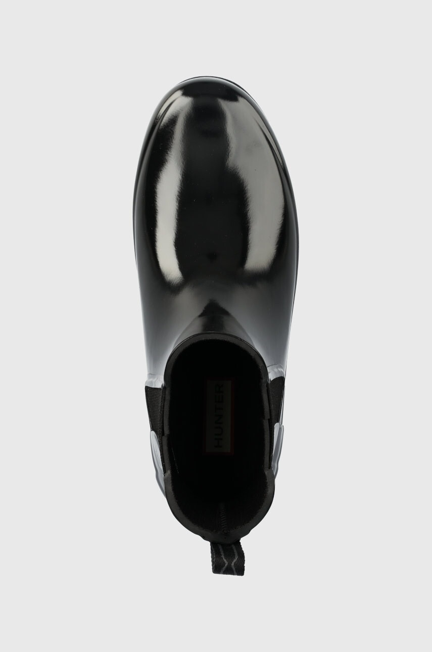 Hunter Гумени ботуши Refined Chelsea Gloss Refined Chelsea Gloss в черно WFS2201RGL - Pepit.bg