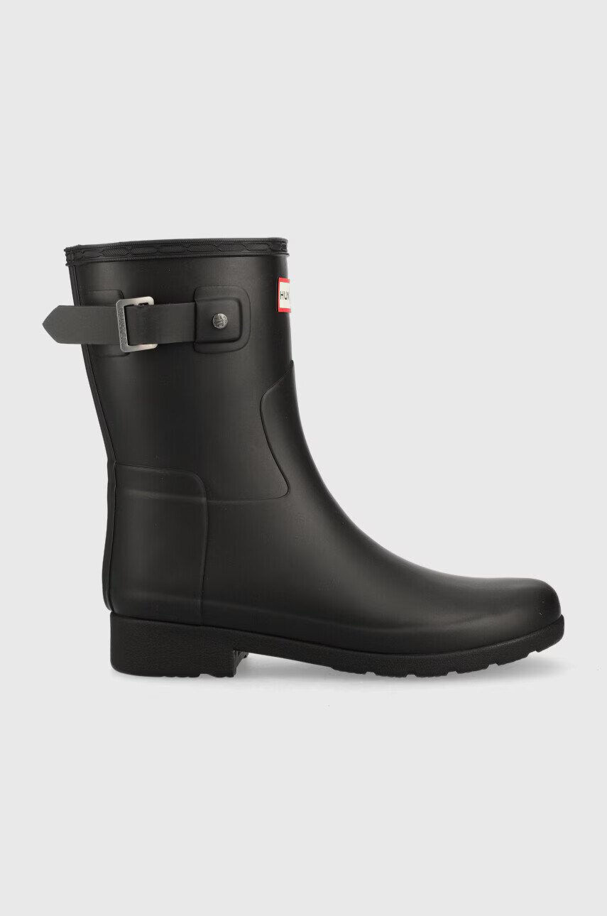 Hunter Гумени ботуши Refined Short в черно WFS2200RMA - Pepit.bg