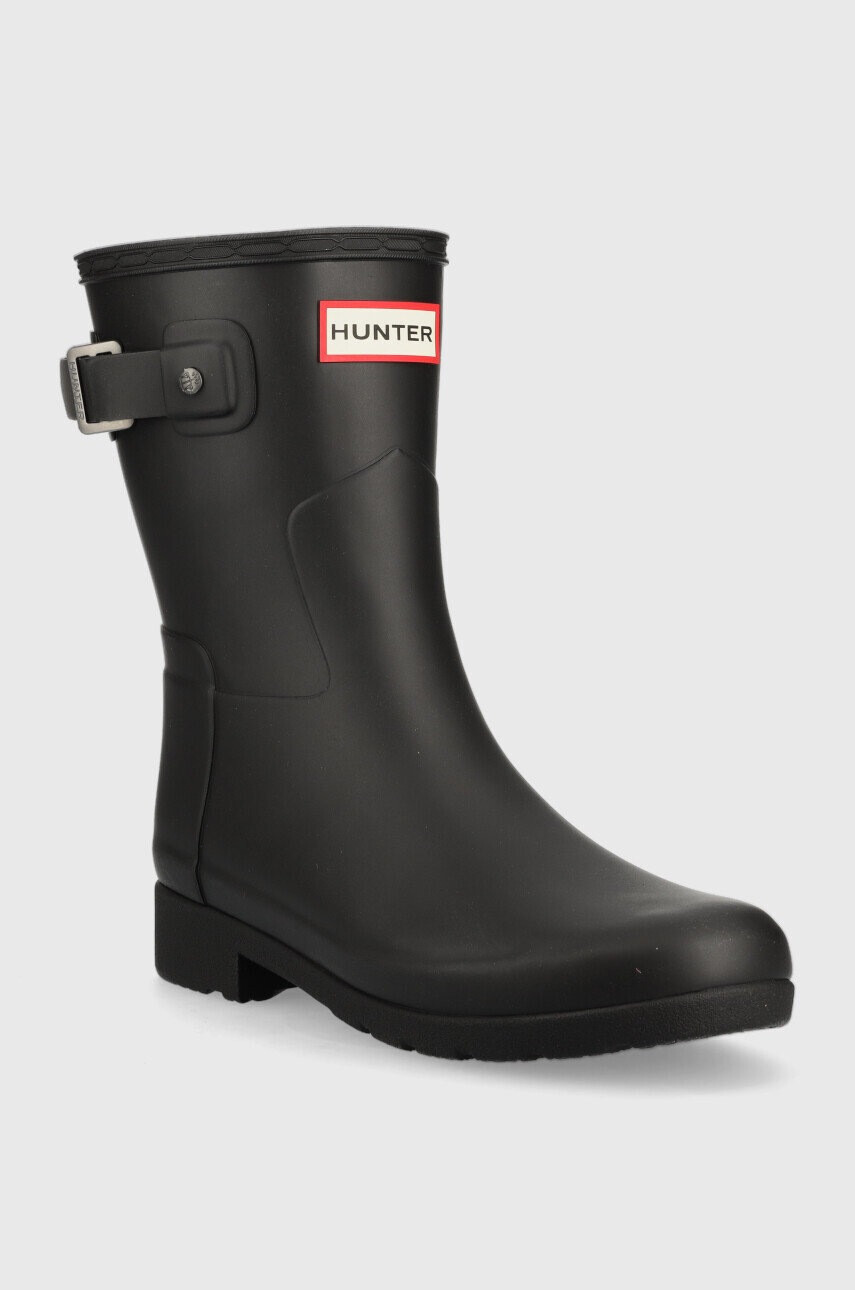 Hunter Гумени ботуши Refined Short в черно WFS2200RMA - Pepit.bg