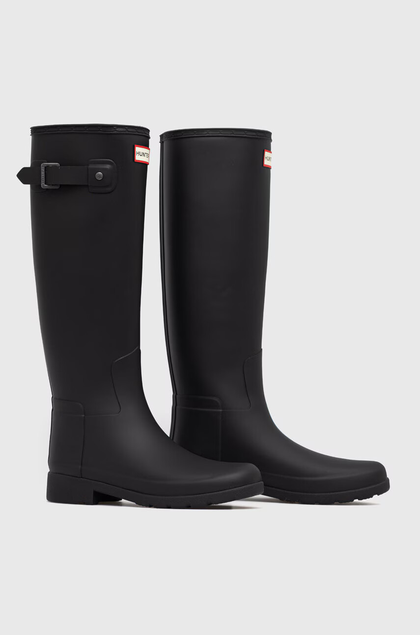 Hunter Гумени ботуши Refined Tall Boot в черно WFT2200RMA - Pepit.bg