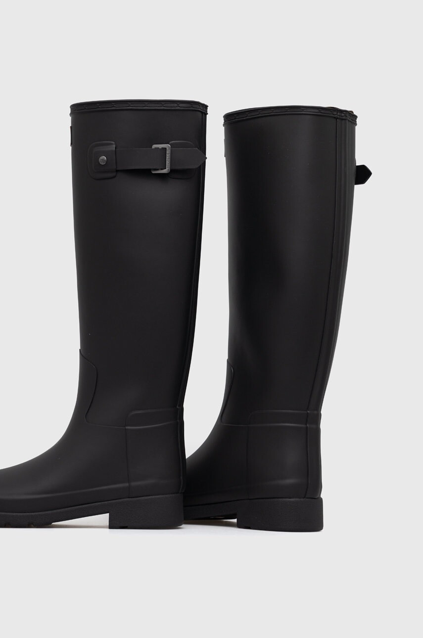 Hunter Гумени ботуши Refined Tall Boot в черно WFT2200RMA - Pepit.bg