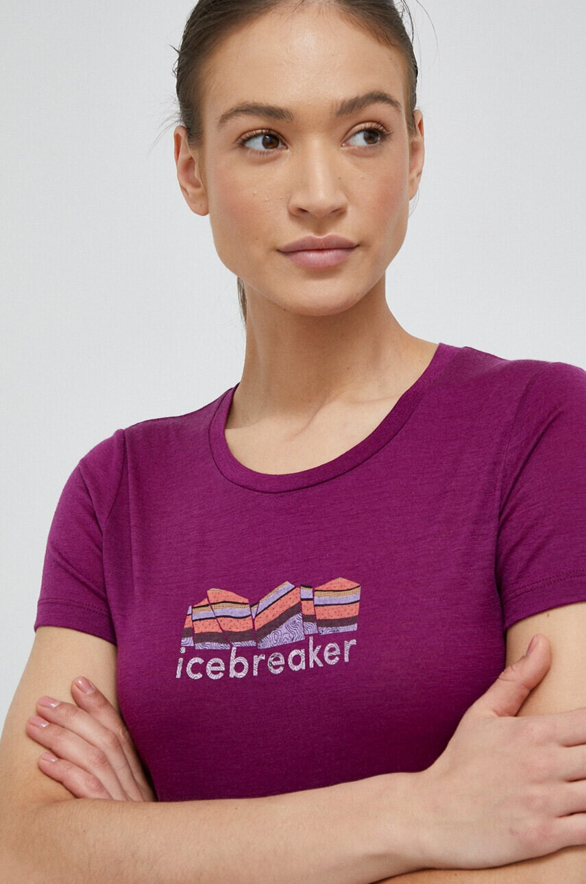 Icebreaker Спортна тениска Tech Lite II в лилаво - Pepit.bg