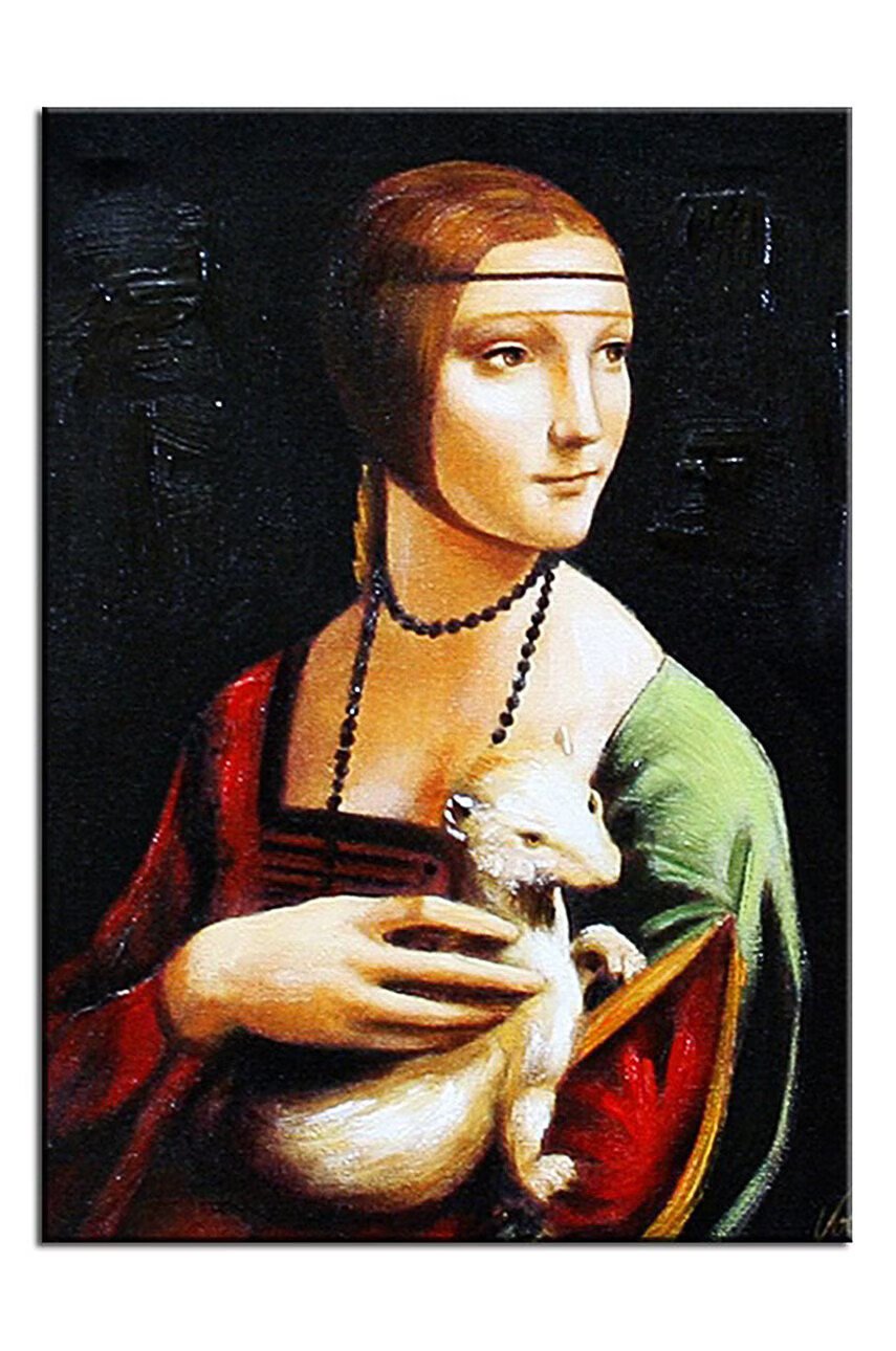 Inne Картина с маслени бои Leonardo Da Vinci Lady with an Ermine - Pepit.bg