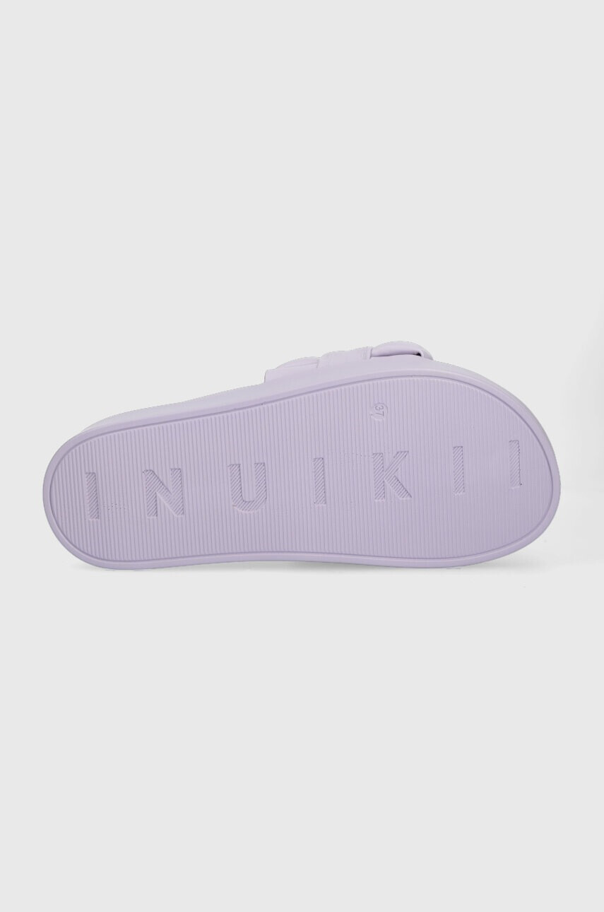Inuikii Чехли Braided Vegan в лилаво с платформа 70104-120 - Pepit.bg