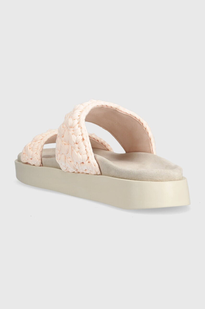 Inuikii Чехли Knitted Double Band в бежово с платформа 70804-025 - Pepit.bg
