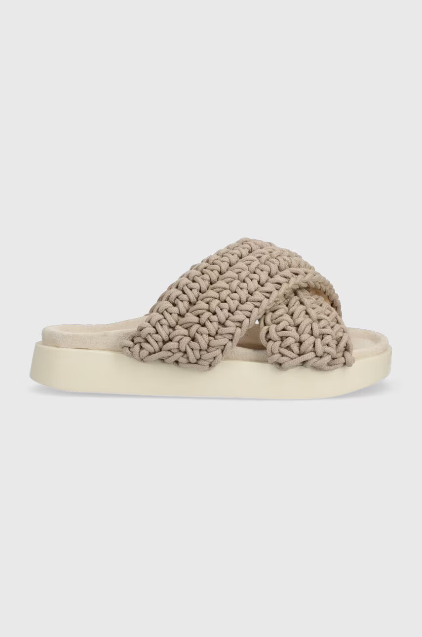 Inuikii Чехли Woven в бежово 70104-105 - Pepit.bg