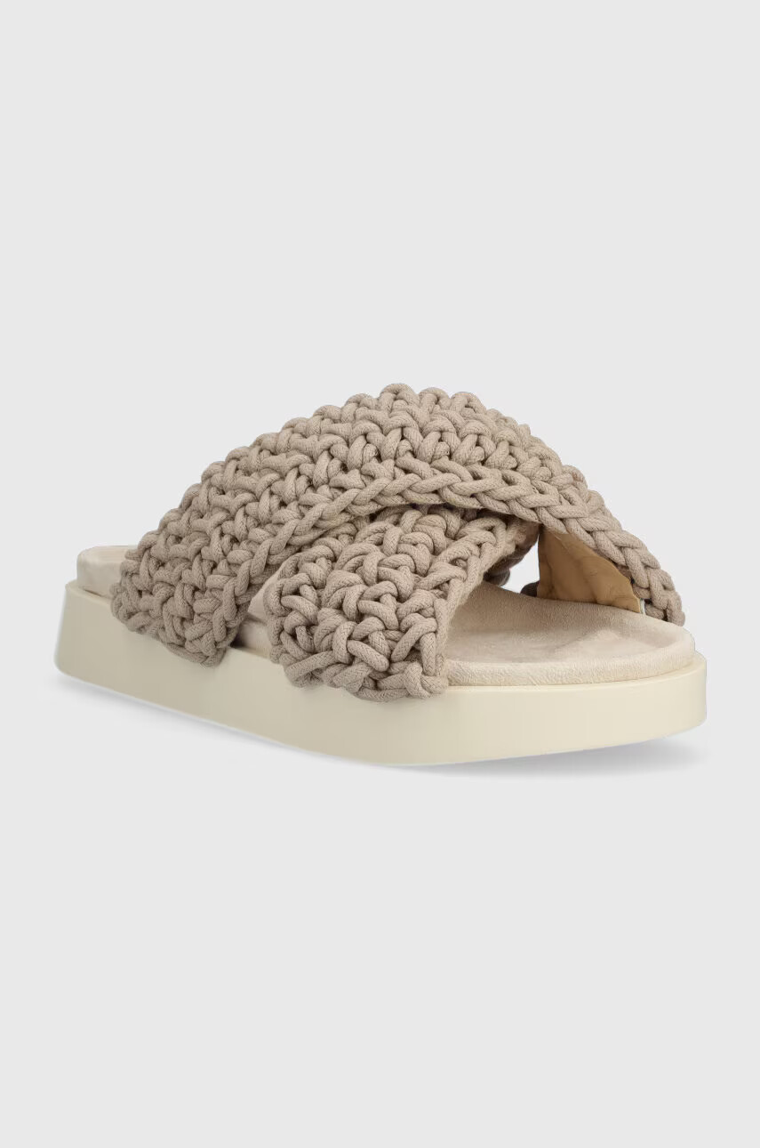 Inuikii Чехли Woven в бежово 70104-105 - Pepit.bg
