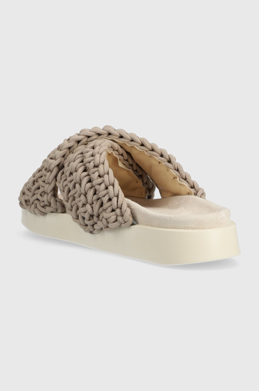 Inuikii Чехли Woven в бежово 70104-105 - Pepit.bg