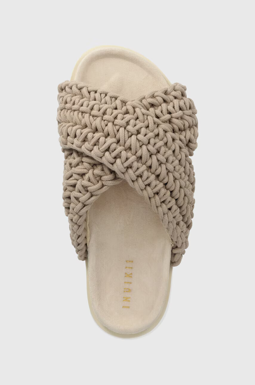 Inuikii Чехли Woven в бежово 70104-105 - Pepit.bg