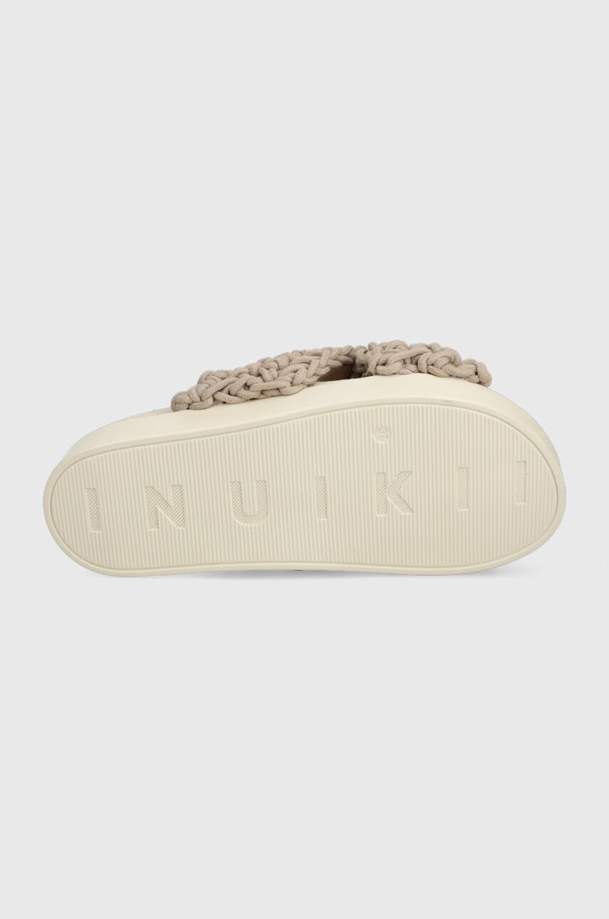 Inuikii Чехли Woven в бежово 70104-105 - Pepit.bg