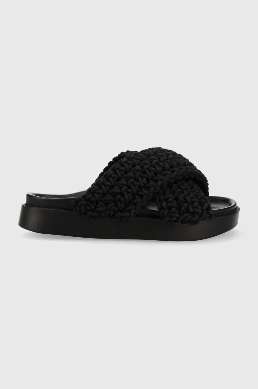 Inuikii Чехли Woven в черно 70104-105 - Pepit.bg
