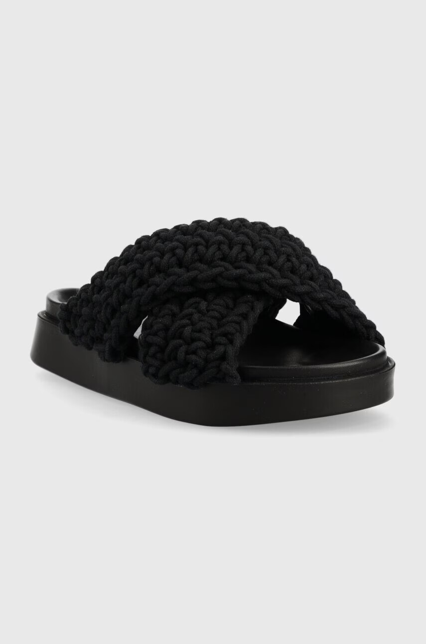 Inuikii Чехли Woven в черно 70104-105 - Pepit.bg