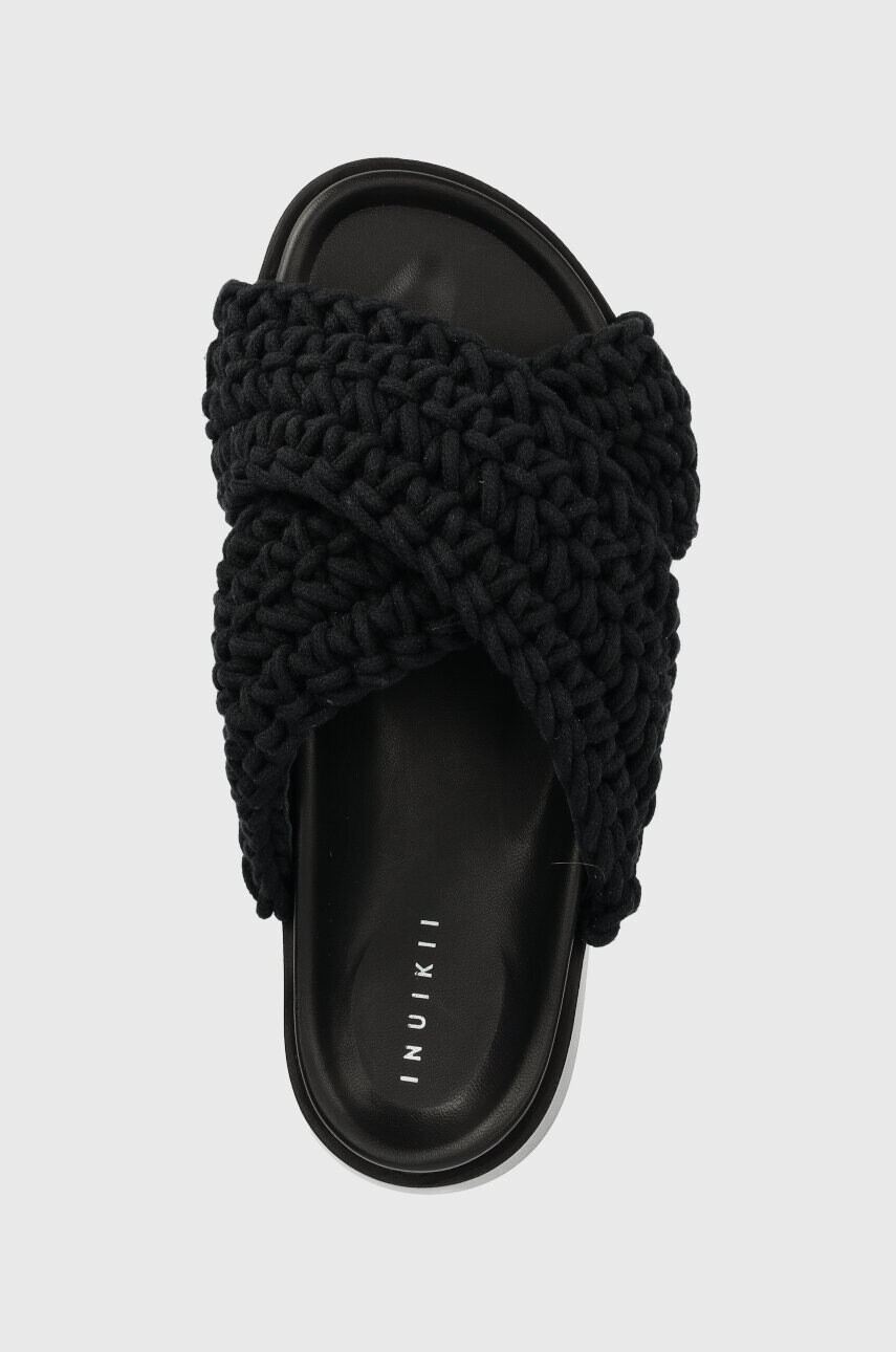 Inuikii Чехли Woven в черно 70104-105 - Pepit.bg