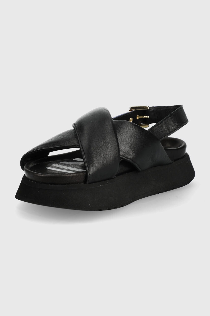 Inuikii Кожени сандали Crossed Print Platform - Pepit.bg