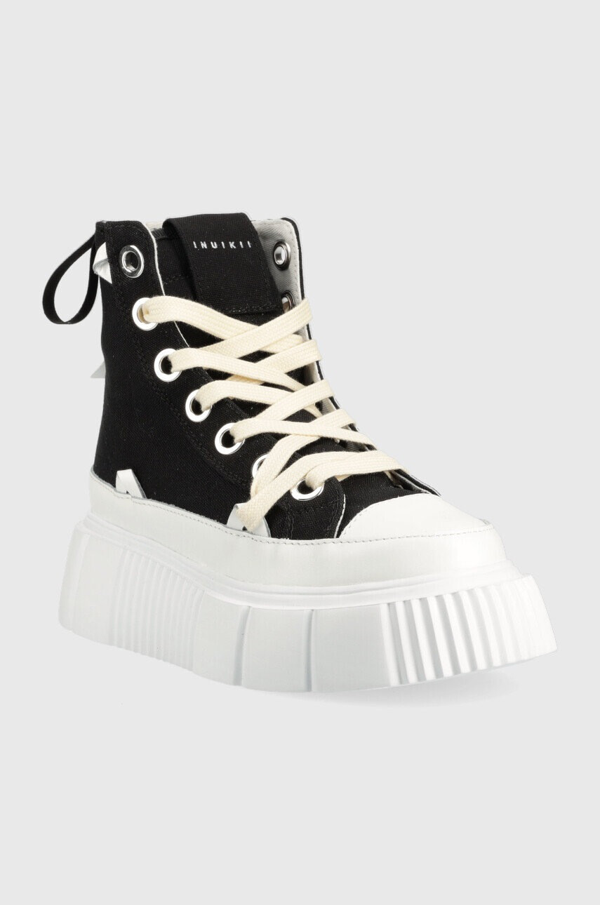 Inuikii Високи кецове Matilda Canvas High 23 в черно 30103-024 - Pepit.bg