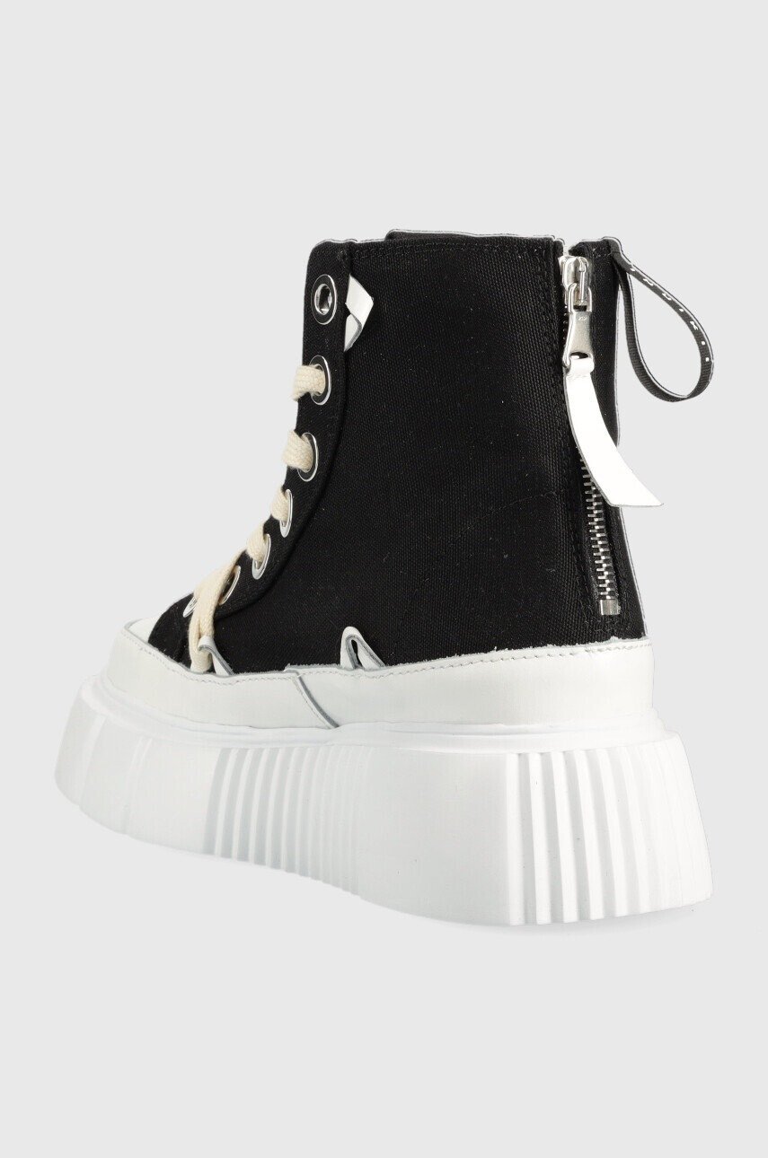 Inuikii Високи кецове Matilda Canvas High 23 в черно 30103-024 - Pepit.bg