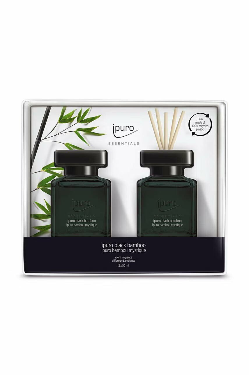 Ipuro Комплект арома дифузер Black Bamboo 2 x 50 ml - Pepit.bg