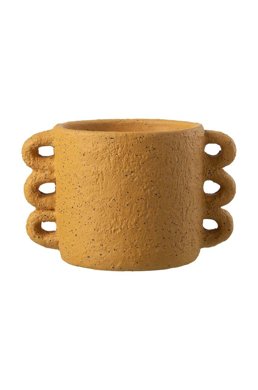 J-Line Кашпа Zenia Ceramic Ochre Medium - Pepit.bg