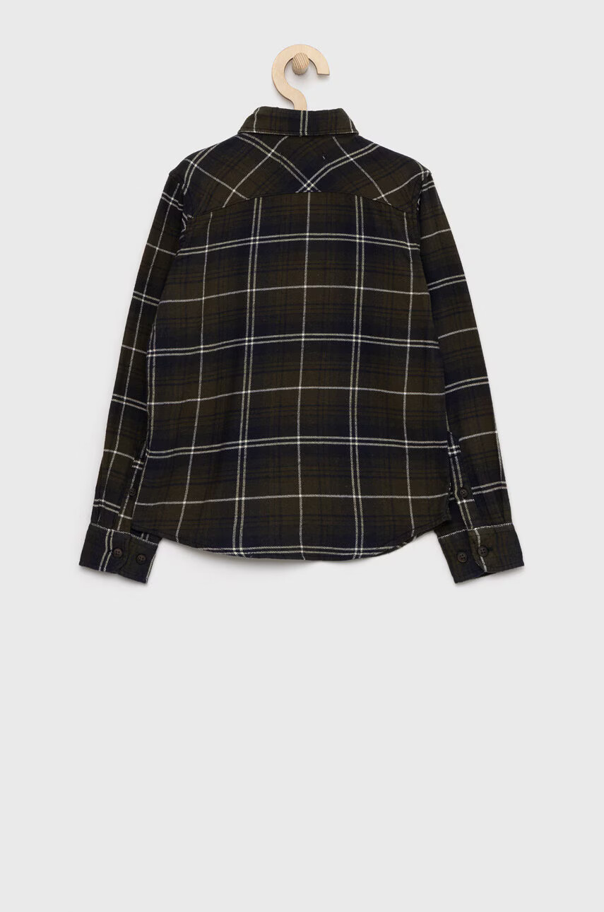 Jack & Jones Детска памучна риза в зелено - Pepit.bg