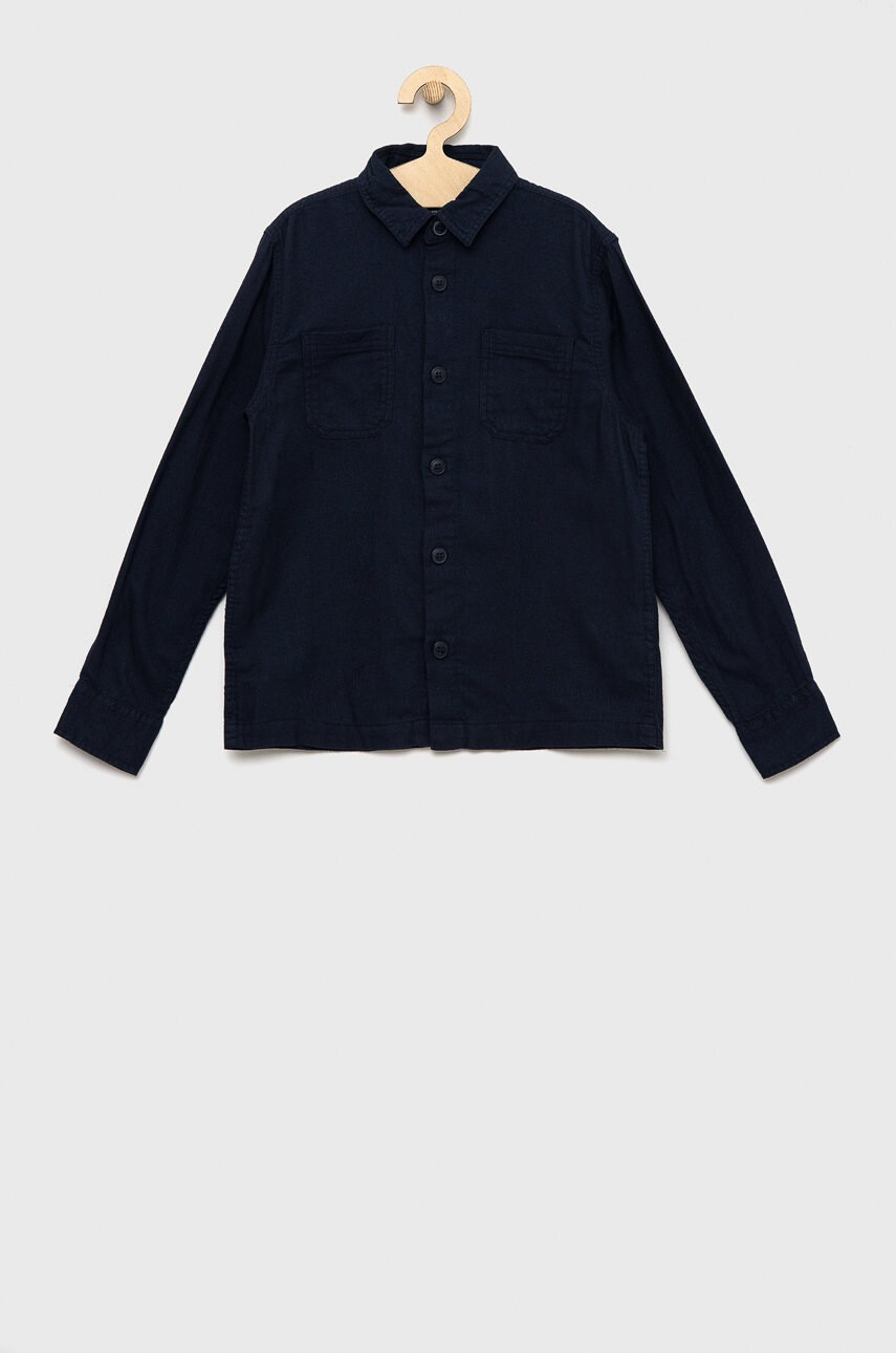 Jack & Jones Детска памучна риза в тъмносиньо - Pepit.bg