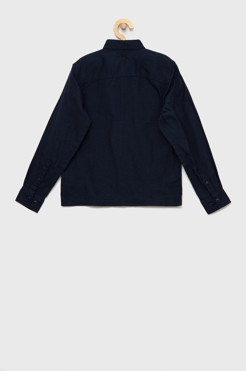 Jack & Jones Детска памучна риза в тъмносиньо - Pepit.bg