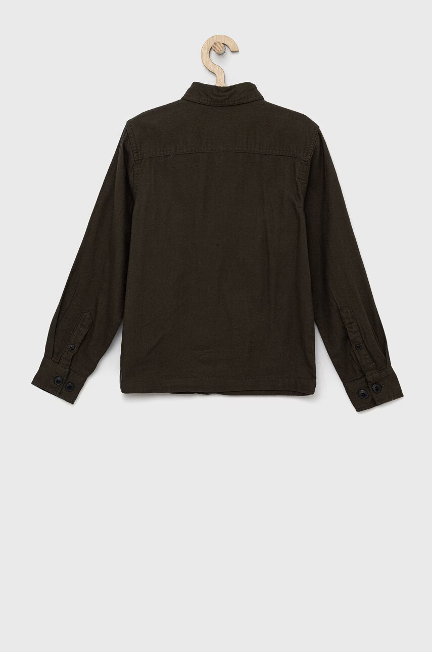 Jack & Jones Детска памучна риза в зелено - Pepit.bg