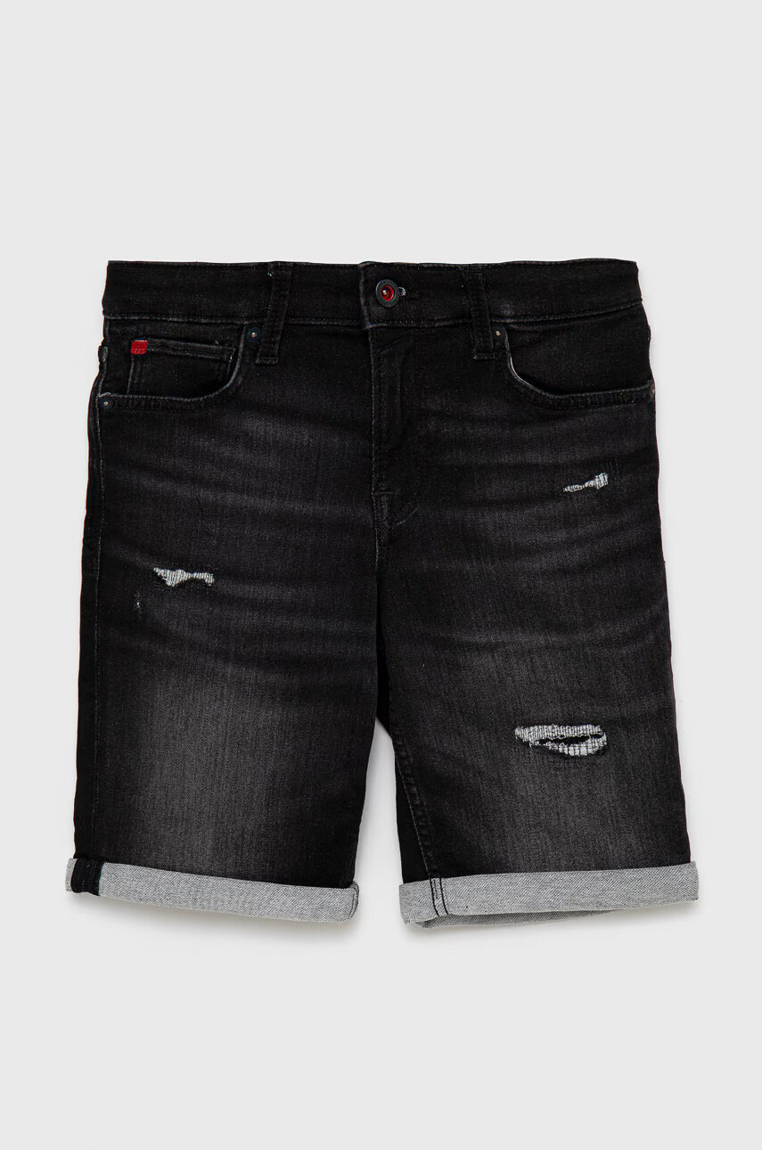 Jack & Jones Детски дънков къс панталон в сиво - Pepit.bg
