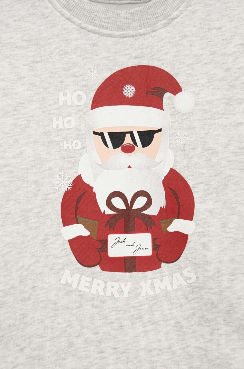 Jack & Jones Детски суичър в бяло с принт - Pepit.bg