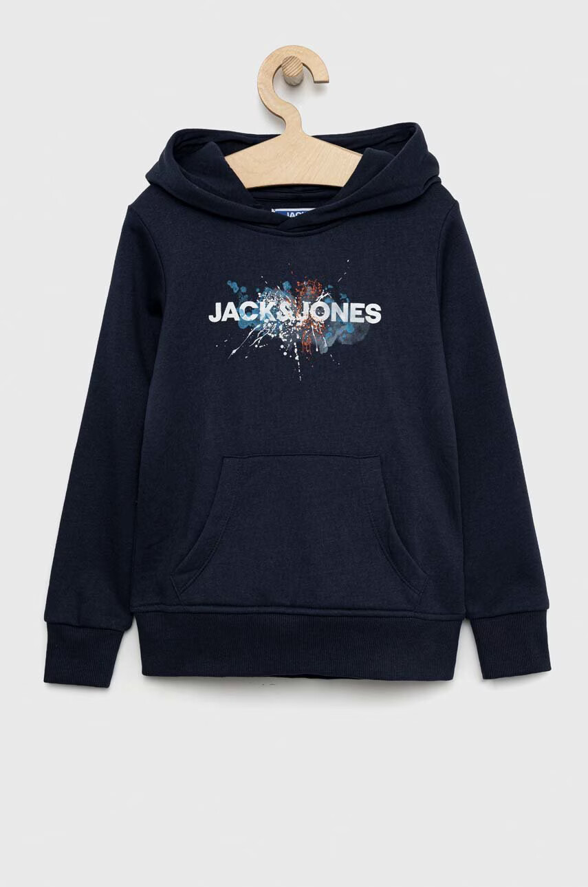 Jack & Jones Детски суичър в зелено с принт - Pepit.bg