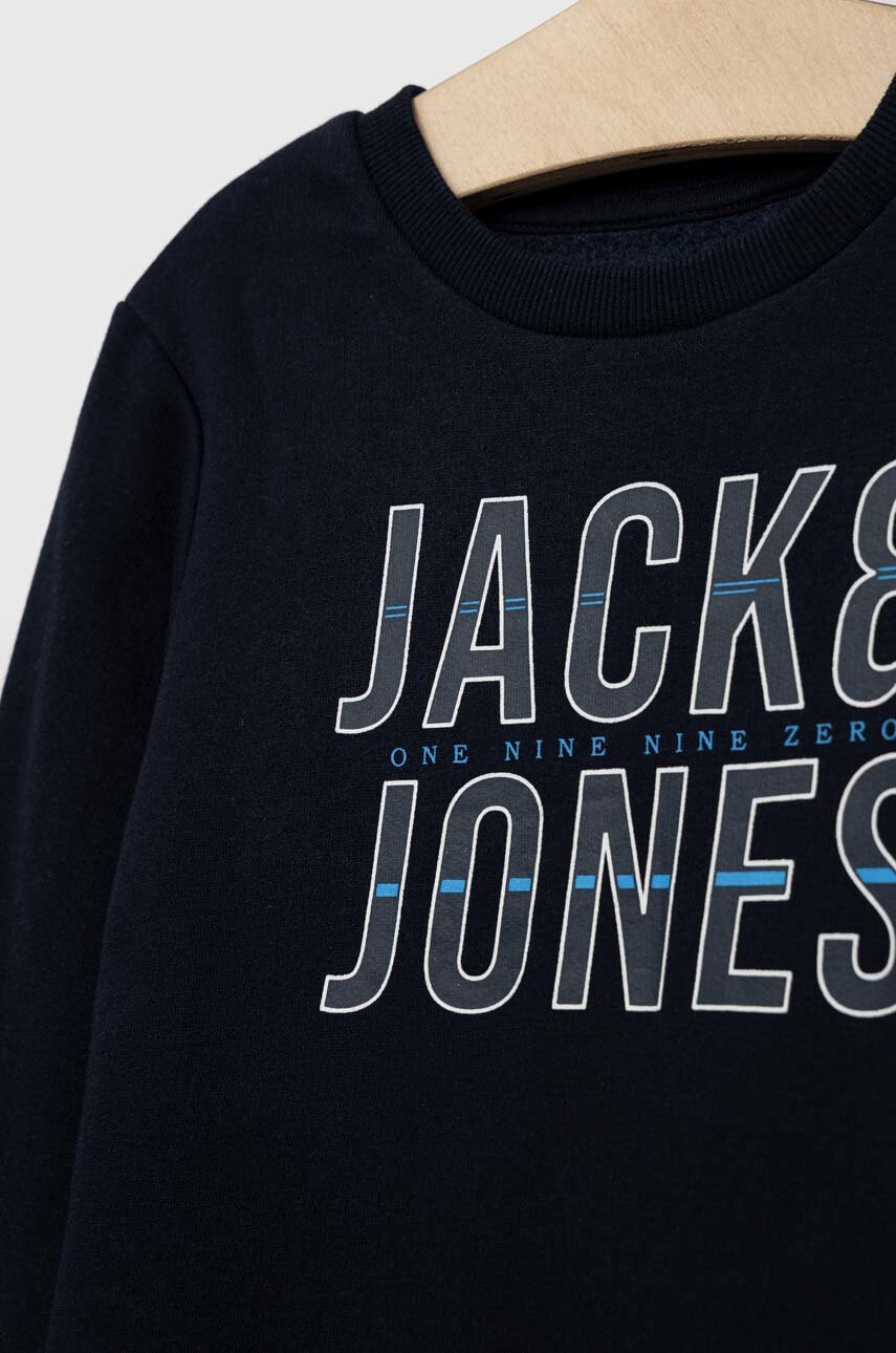 Jack & Jones Детски суичър в тъмносиньо с принт - Pepit.bg