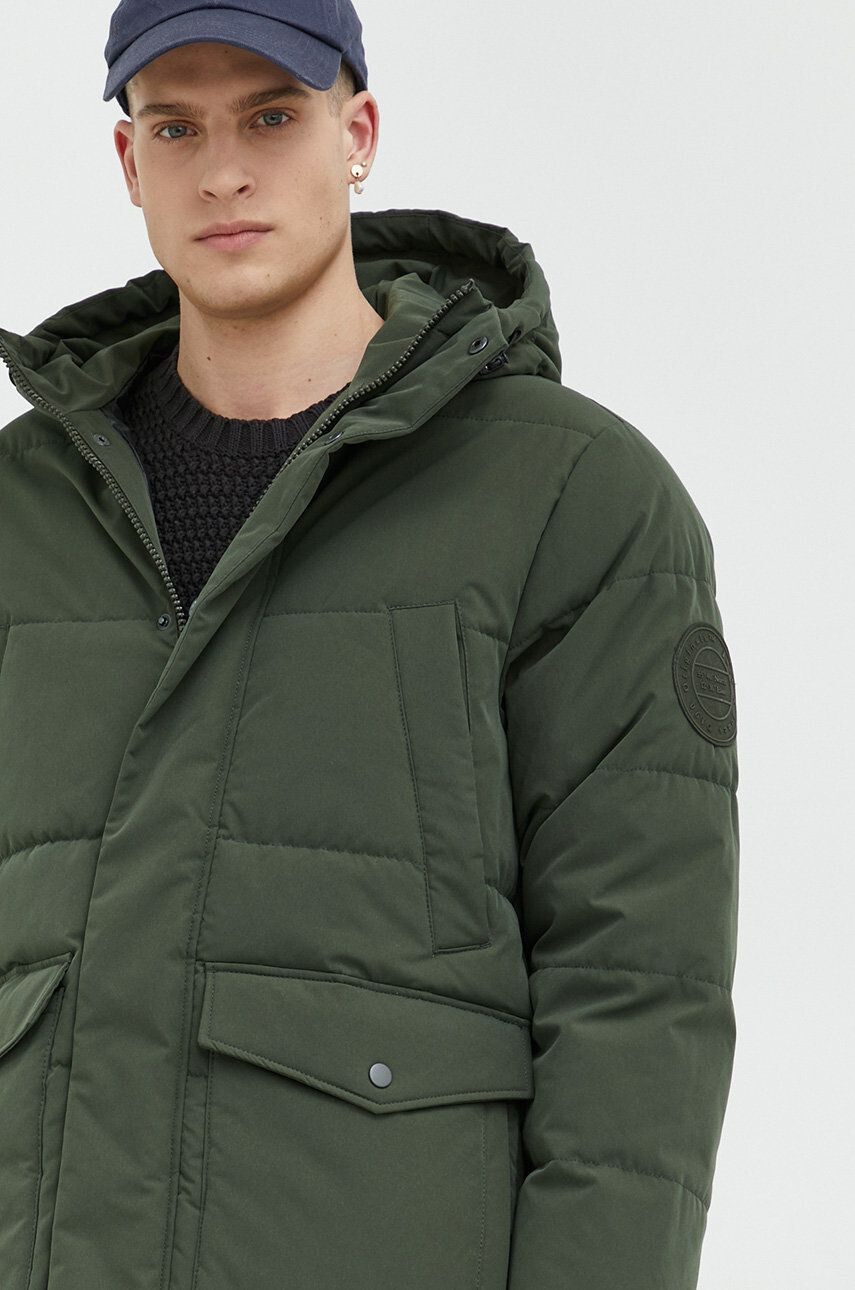 Jack & Jones Яке в зелено със зимна изолация - Pepit.bg