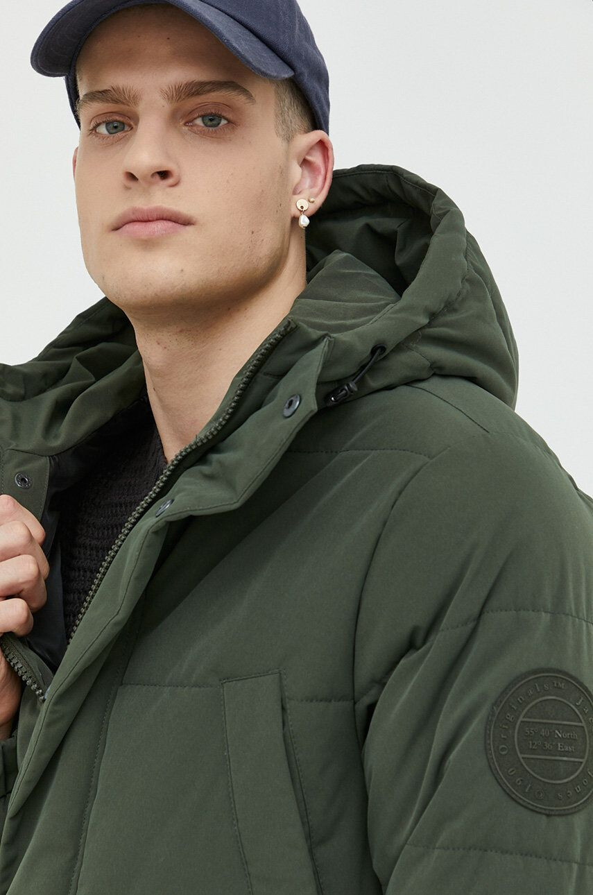 Jack & Jones Яке в зелено със зимна изолация - Pepit.bg