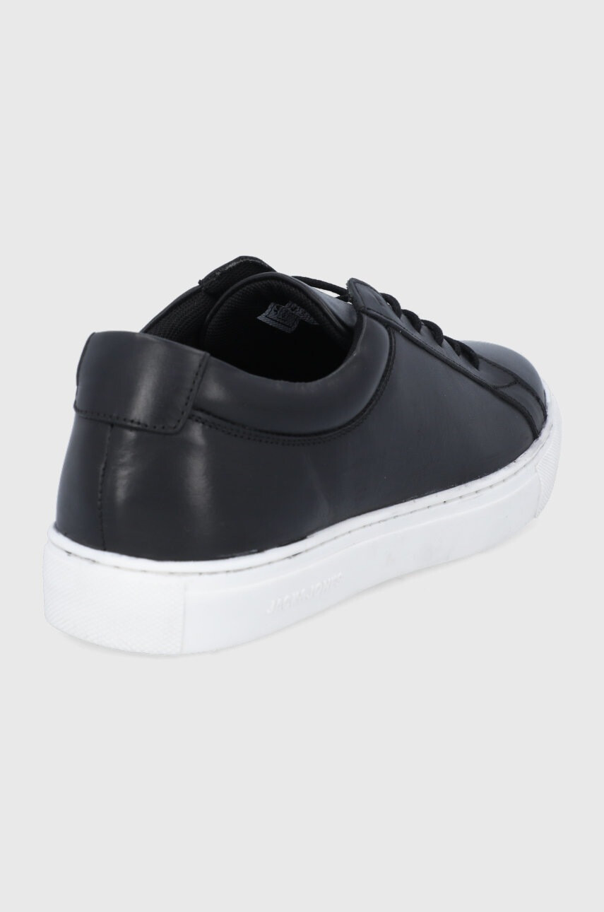 Jack & Jones Кожени обувки мъжки в сиво - Pepit.bg