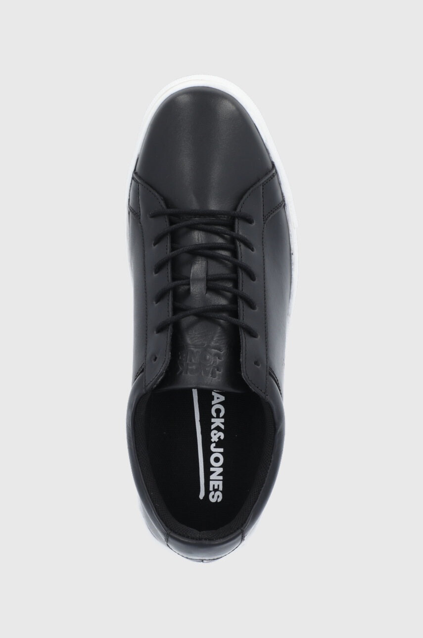 Jack & Jones Кожени обувки мъжки в сиво - Pepit.bg