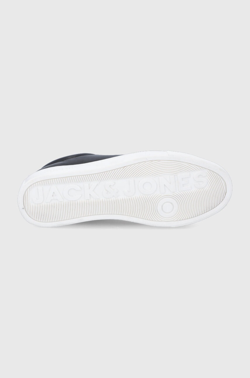Jack & Jones Кожени обувки мъжки в сиво - Pepit.bg