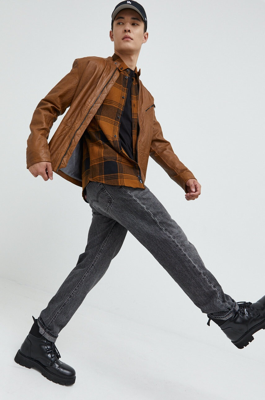 Jack & Jones Koжено яке - Pepit.bg
