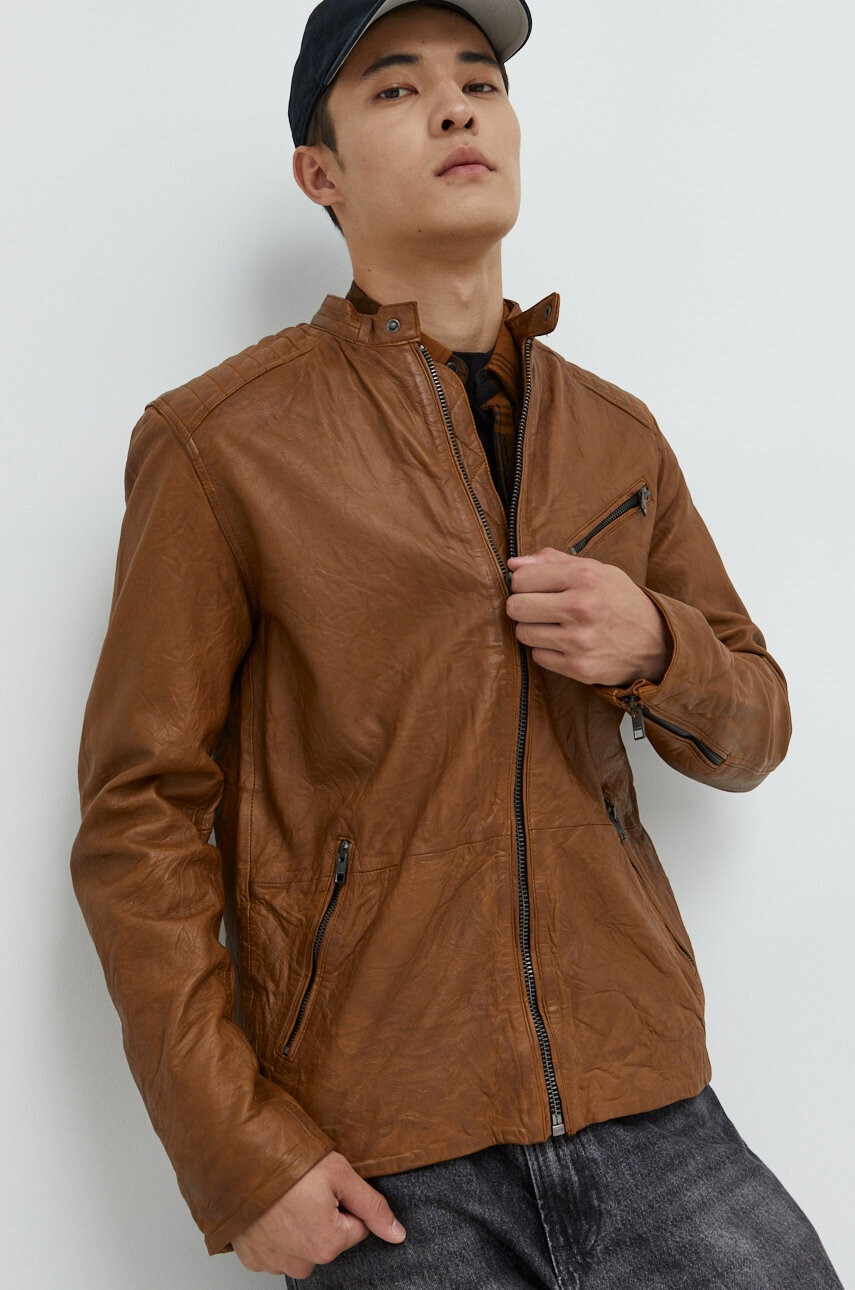 Jack & Jones Koжено яке - Pepit.bg