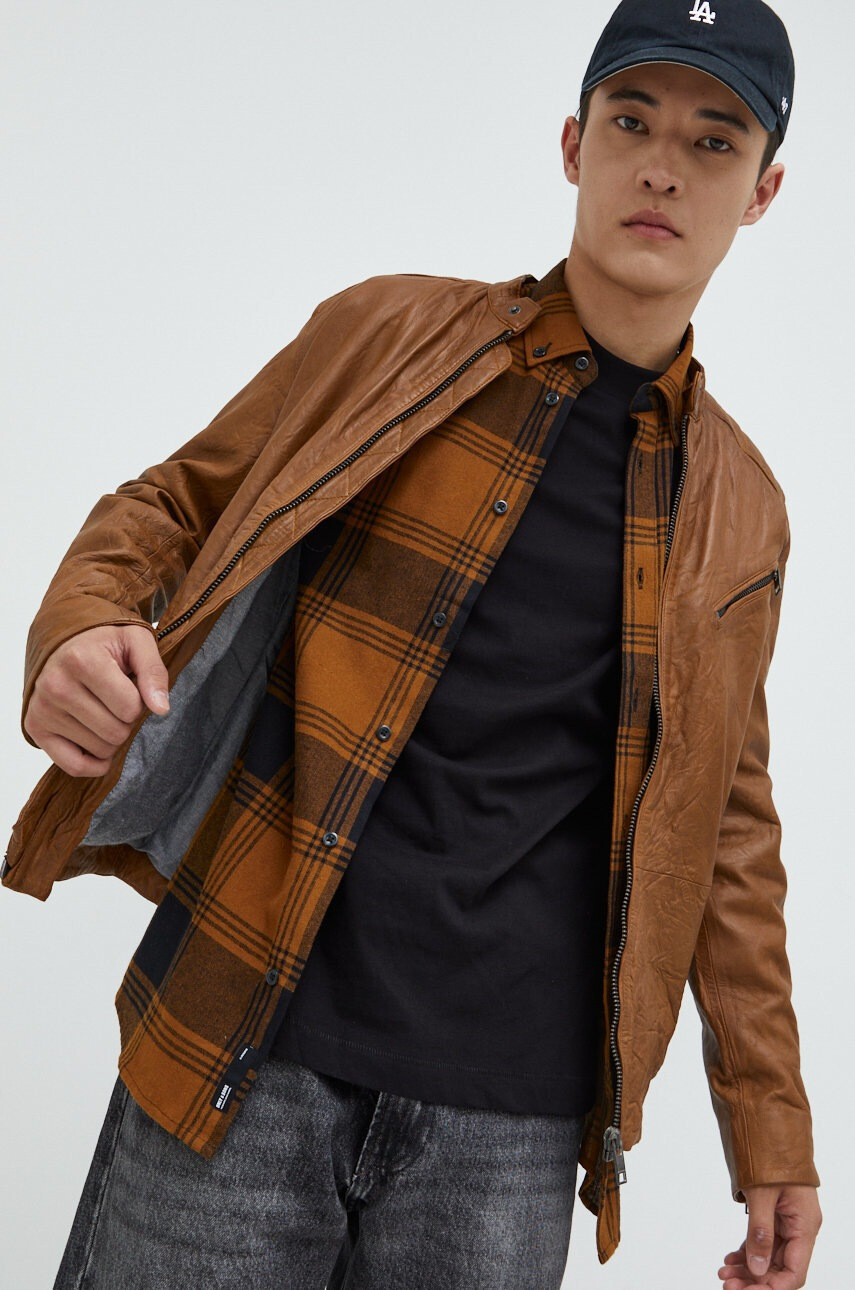 Jack & Jones Koжено яке - Pepit.bg