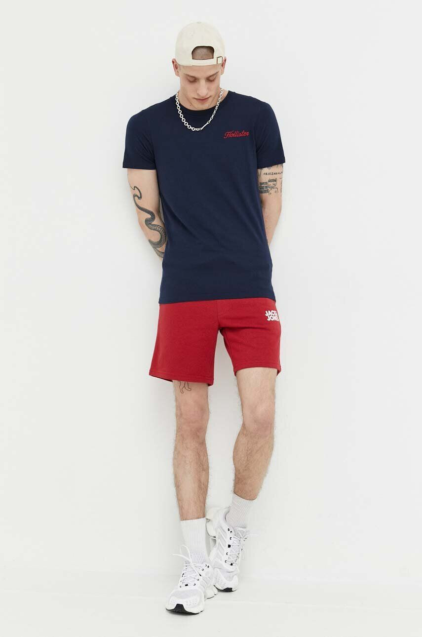 Jack & Jones Къс панталон JPSTNEWSOFT в червено 12228920 - Pepit.bg