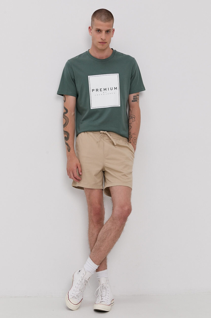 Jack & Jones Къси панталони в бежово - Pepit.bg