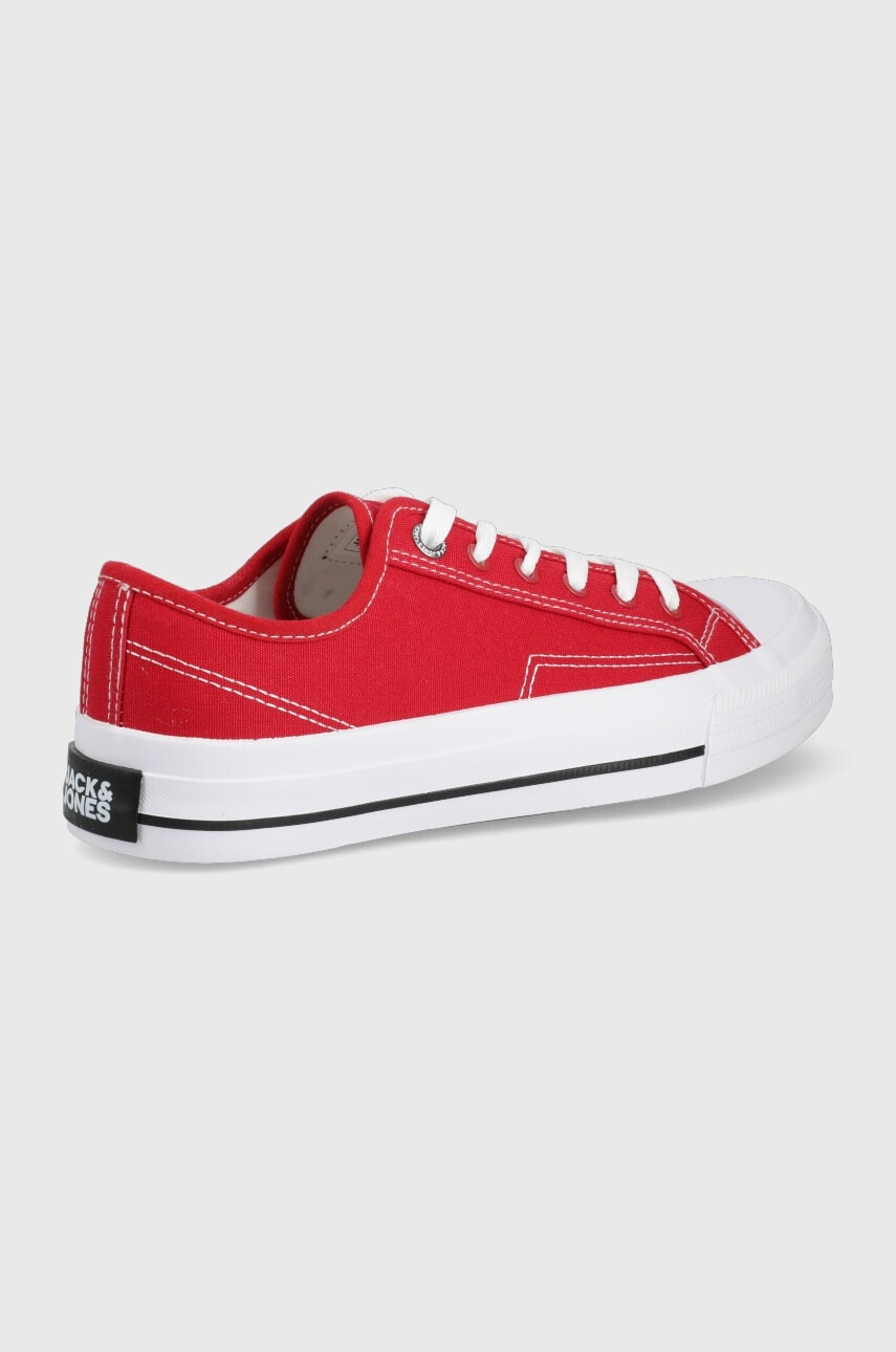 Jack & Jones Ниски кецове мъжко в червено - Pepit.bg