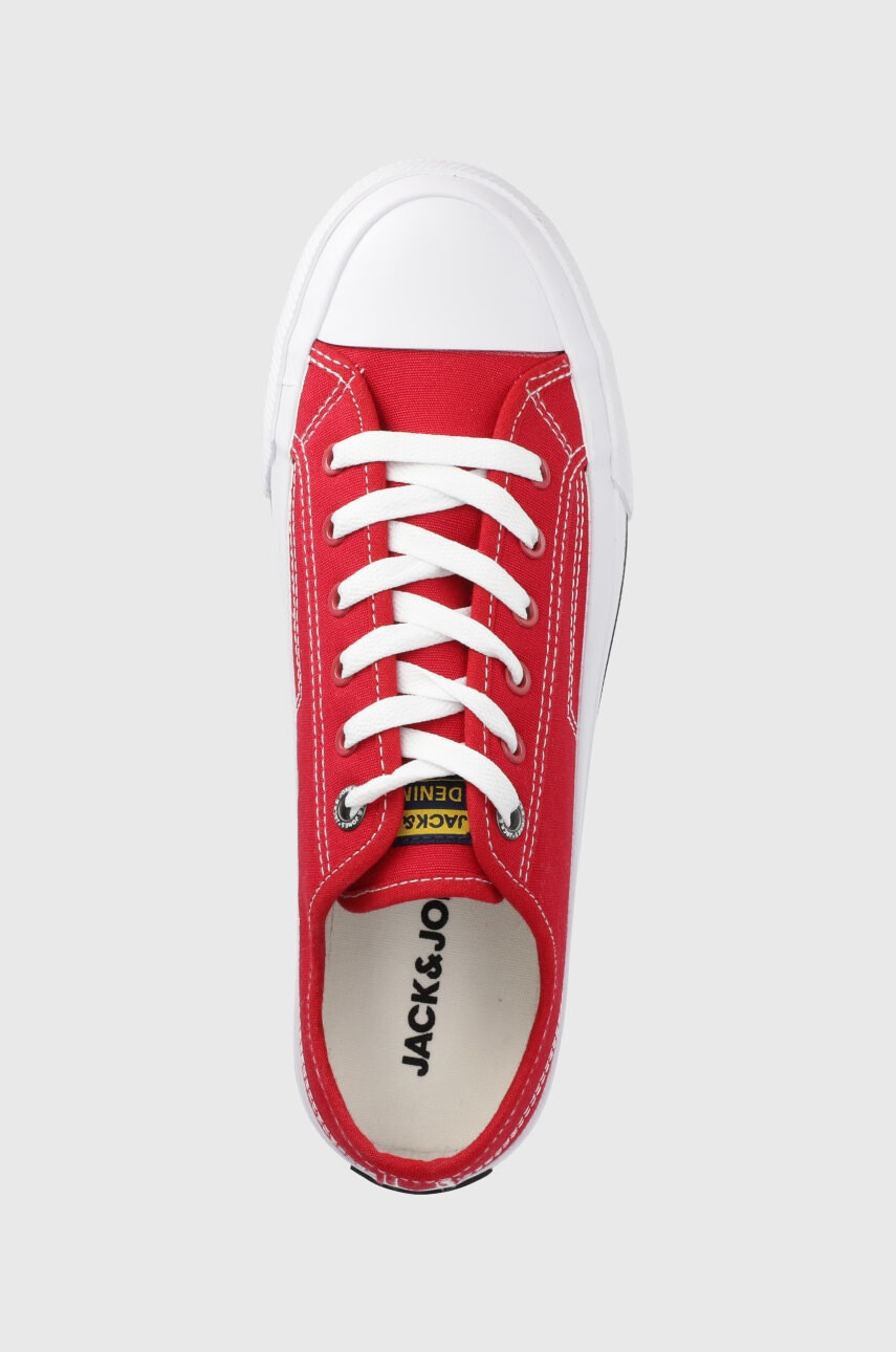 Jack & Jones Ниски кецове мъжко в червено - Pepit.bg
