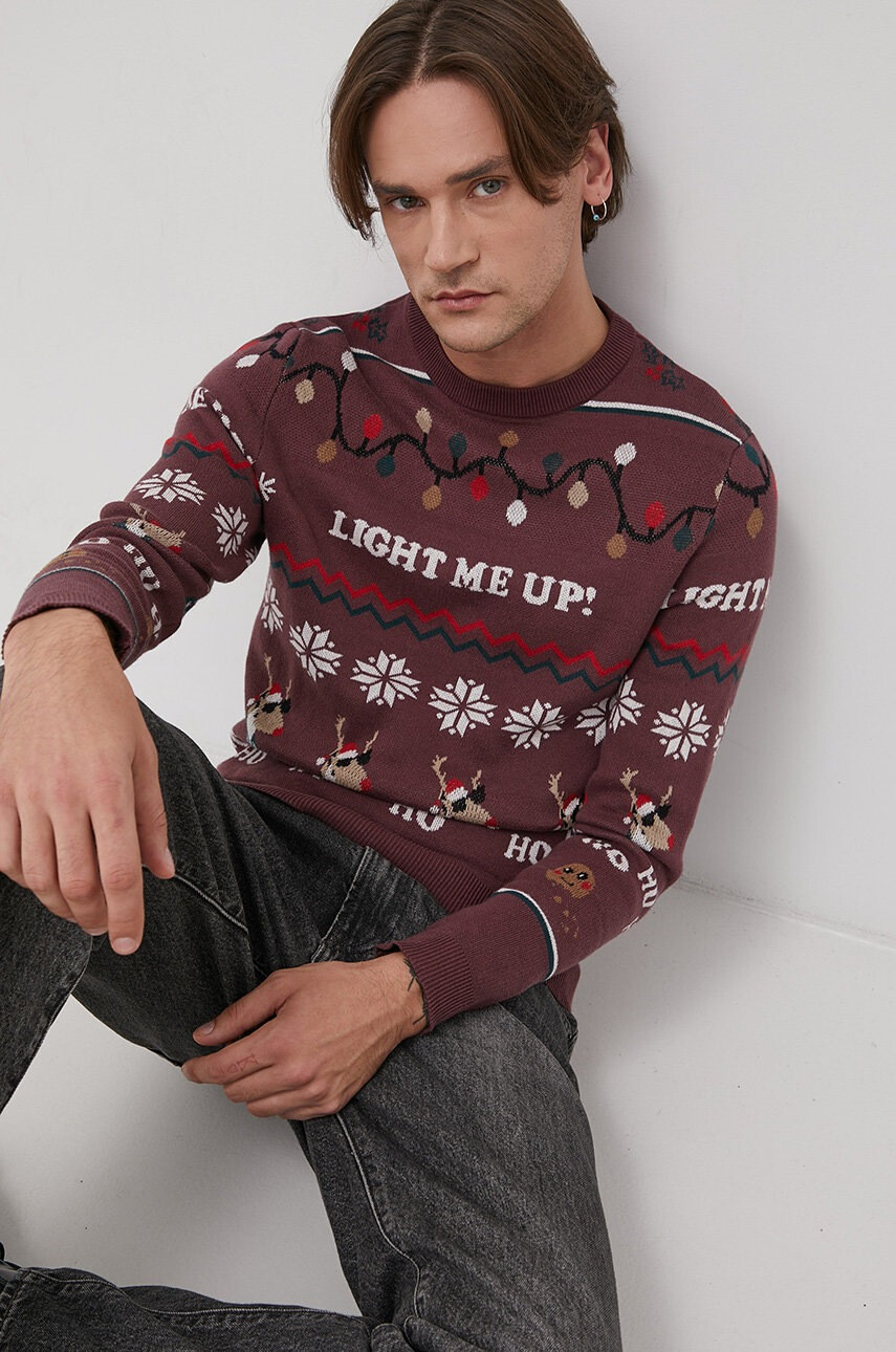 Jack & Jones Памучен пуловер - Pepit.bg