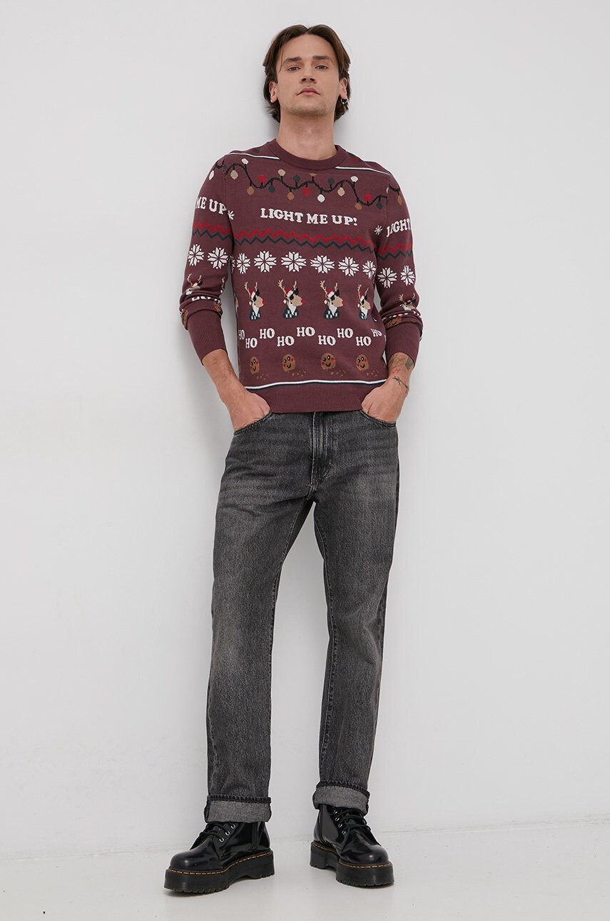 Jack & Jones Памучен пуловер - Pepit.bg